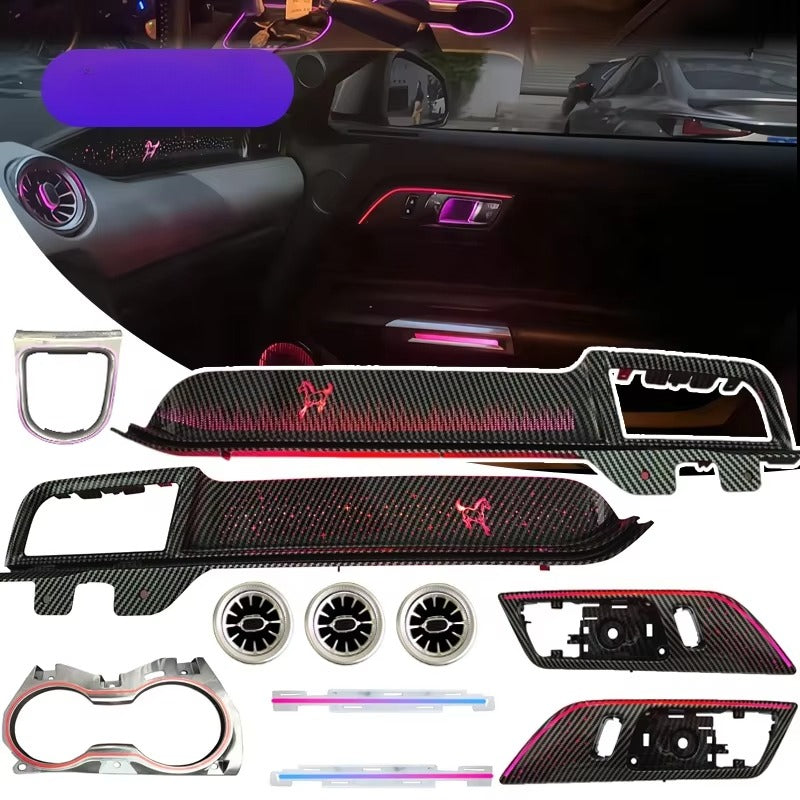 Upgrade Car Ambient Light for Ford Mustang 2012-2022 Car Interior 256 Colors Led  Light Car Accessories Interior Decoration