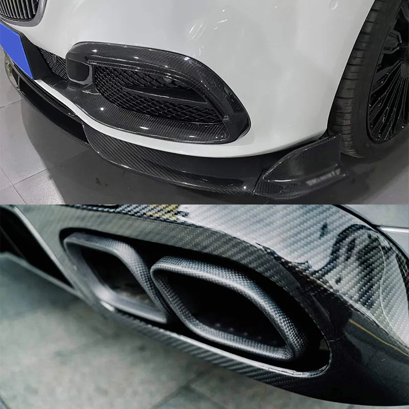 Runde Hight Quality MSY Body Kits for 2021+ Mercedes-Benz S-CLASS W223 Maybach Upgrade M Style Carbon Fiber Front Lip Spoiler