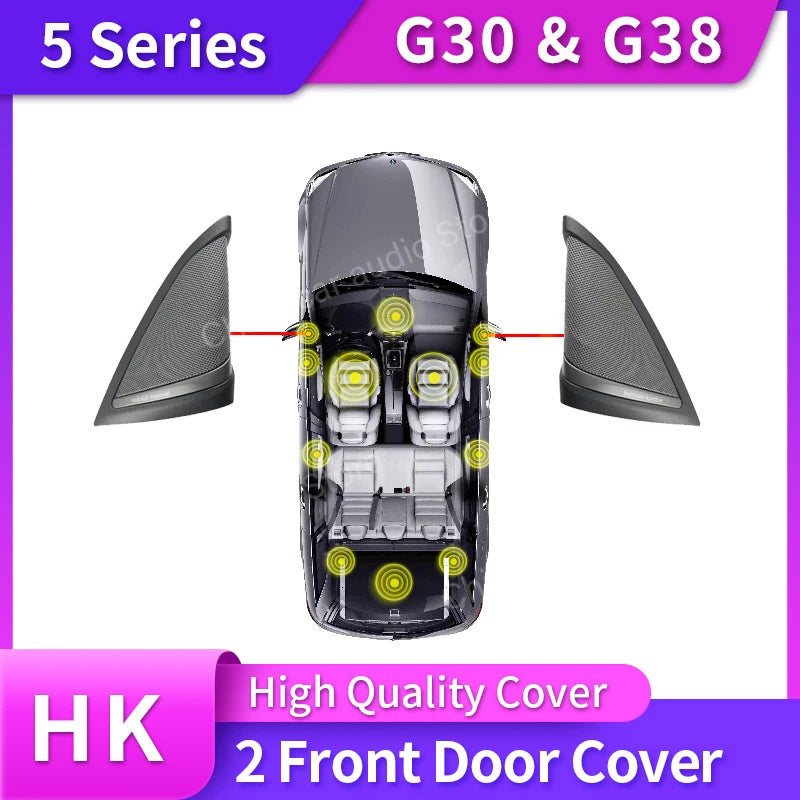 Car Tweeter Midrange Speakers Subwoofer For BMW G30 530i 5 Series High Quality loudspeaker Audio Cover Power Amplifier Bass kit