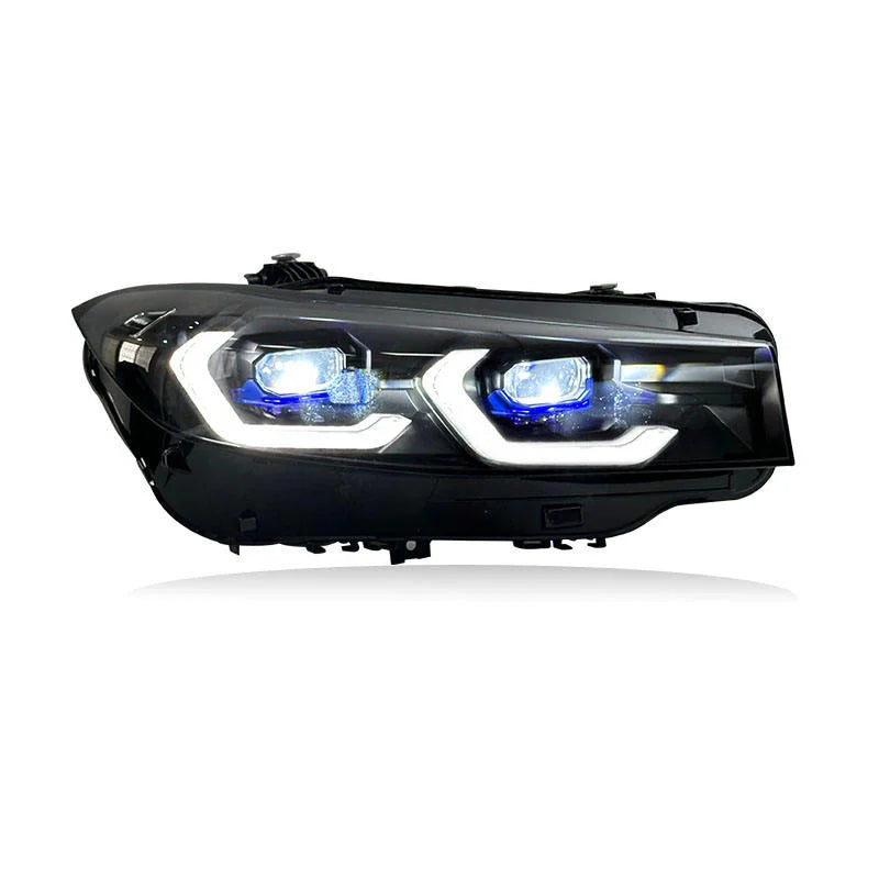 SJC Auto LED Laser Headlights for BMW 3 Series G20 G28 2023-2025 Dual Color Front Lights Car Parts Head Lamp Plug and Play