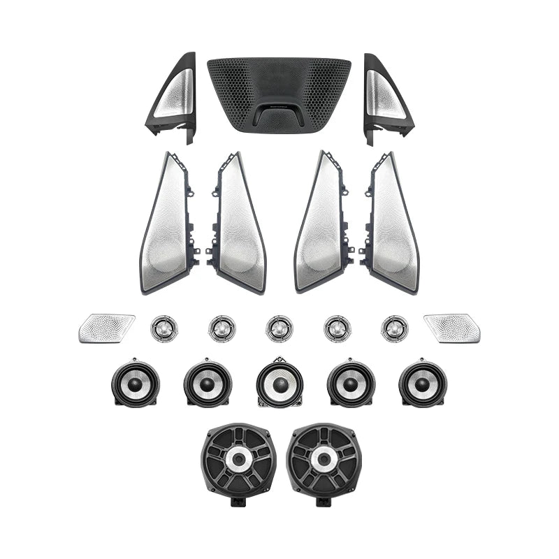Car Front and Rear Door Glow Tweeter, Luminous Night Lighting Trim, Subwoofer Audio Speakers, Horn LED Cover,For BMW X5 G05 X7
