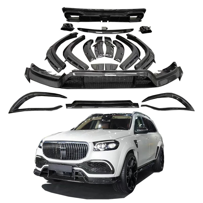 Runde New Arrival Body Kits for Mercedes-Benz GLS Maybach Upgrade MSY Style Carbon Fiber Body Kit Front Side Rear High Quality