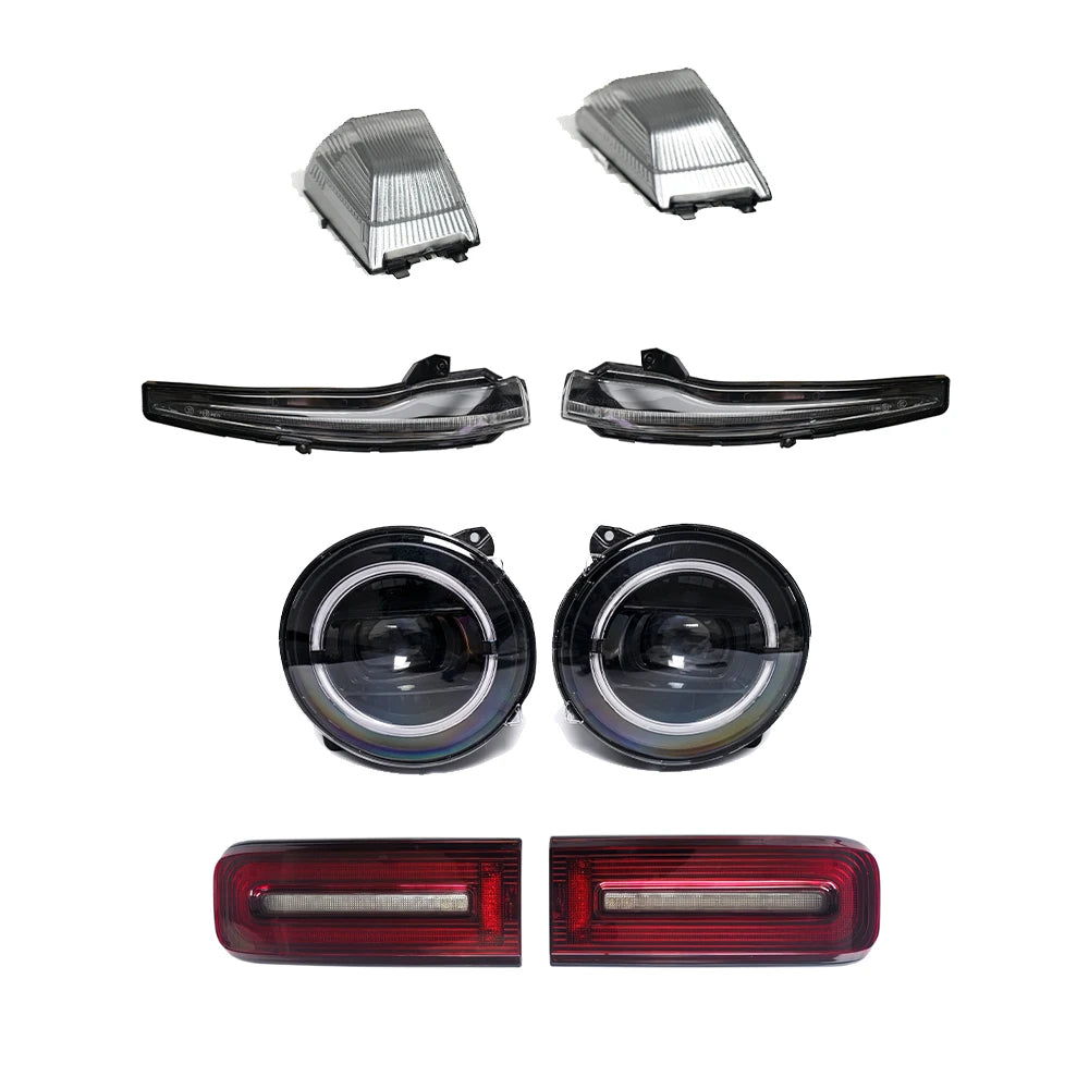 2019+ G Class W464 Lights Kit G63 G500 G350 G400 Head Lights Taillights Turning Light Side Mirror Lights LED Lamps Car Lights