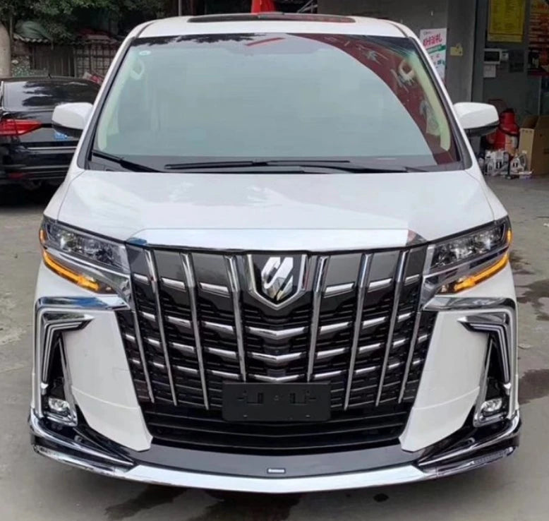 Runde New Design for Alphard Vellfire 20 Series Body Kit Perfect Fit Front Rear Bumpers Tuning to 30 Series Large Surround