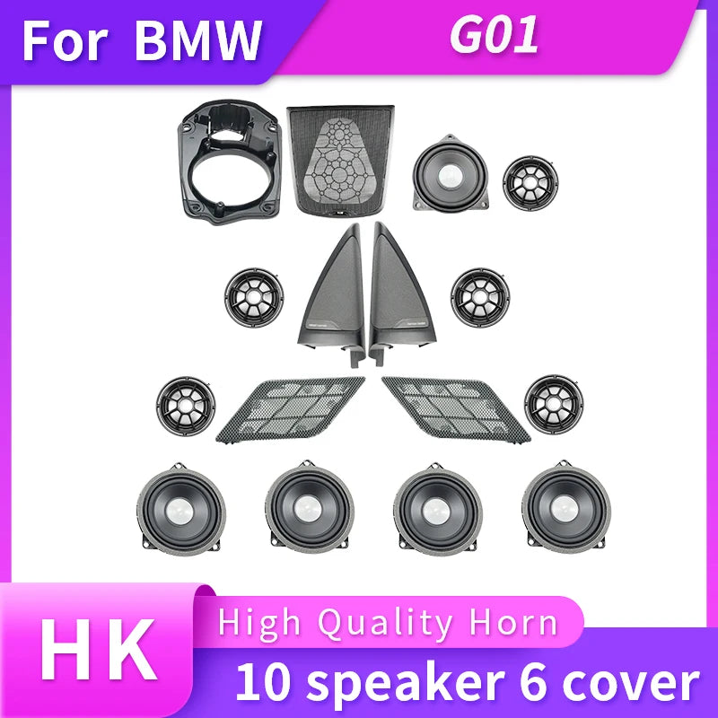 Speaker Cover Car For BMW NEW X3 G01 Speakers Music Sound Horn High Frequency HiFi Tweeter Midrange In The Car 8 Inch Subwoofer