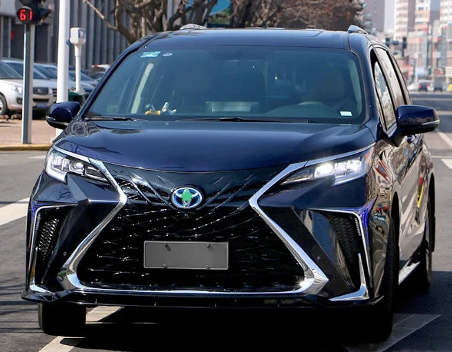 Top Ranking Body Kit Suitable for 21-22 Toyota SIENNA Modified Dream Version Front Bumper Grille Large Surround  Rear Bumper