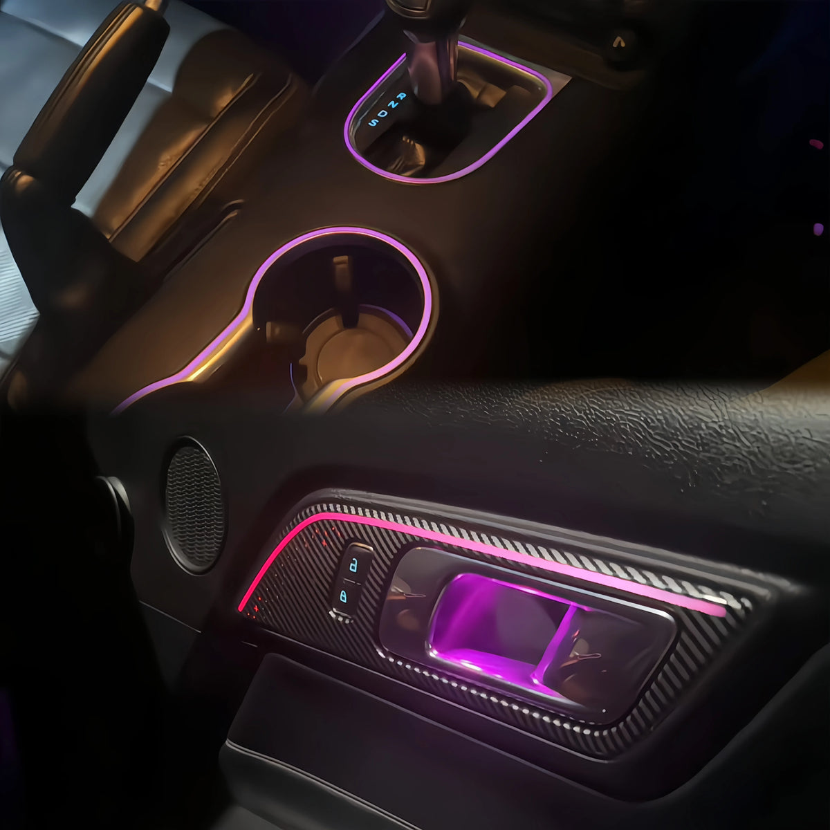 Upgrade Car Ambient Light for Ford Mustang 2012-2022 Car Interior 256 Colors Led  Light Car Accessories Interior Decoration