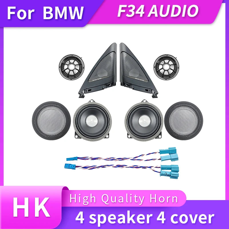 Car For BMW F34 3GT 3 Series Speaker Front Door Tweeter Music Modification Sticker Decoration Original Upgrade Cover Loudspeaker