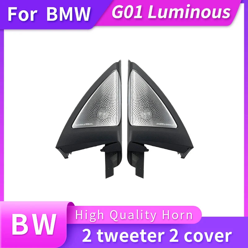 High Quality Door Panel Loundspeaker Tweeter Subwoofer LED Horns Speakers Luminous Speaker Cover For BMW X3 G01 3 Series X4 G02