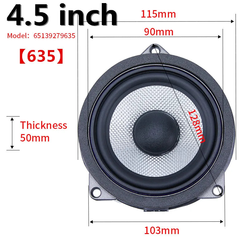 4.5 Inch Door Midrange Speaker For BMW F20 F25 F30 F32 G30 G01 F48 3 5 X1 5 Series Loudspeakers Audio Horn Hi-Fi Music Speakers