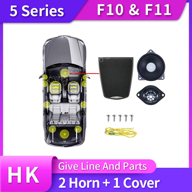 Car Front Door Tweeter Cover for BMW F10 F11 5 Series Trumpet Head Treble Audio Horn Frame Decoration Trim Speakers Loudspeaker