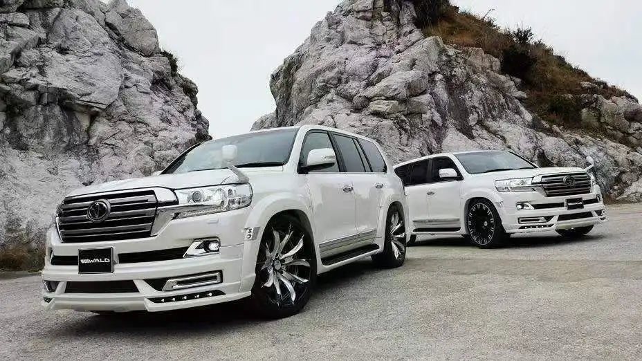 Runde Simple Installation for Toyota Land Cruiser Upgrade Wald Style Front Bumper Assembly Wheel Eyebrows PP Material Body Kit