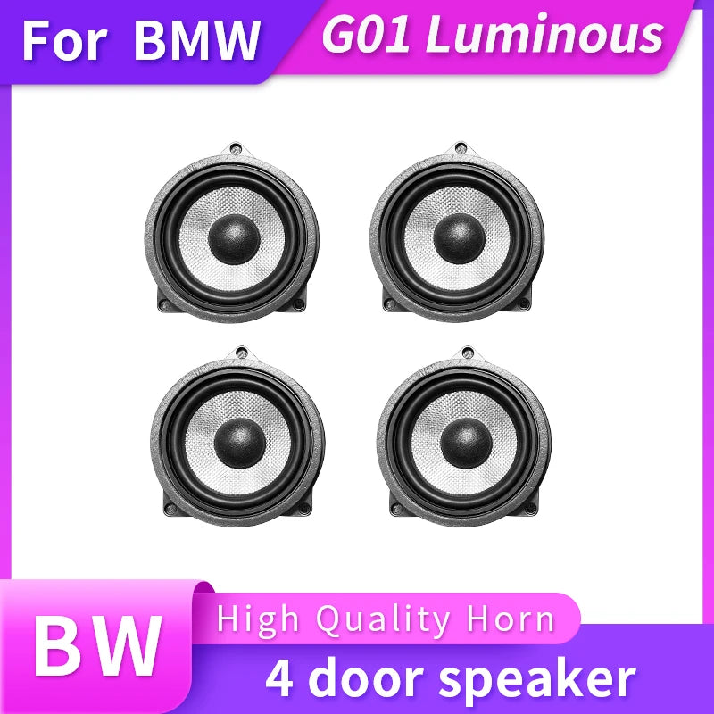Luminous Speaker Cover for BMW X3, G01, 3 Series, X4 G02, G02, Door Panel, Tweeter, Subwoofer, LED Horns Speakers, High Quality