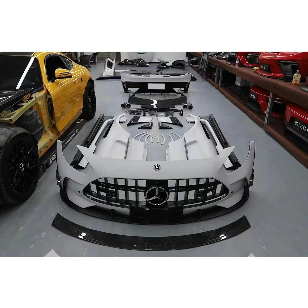 Runde BS Body Kit for Mercedes-Benz AMG GT, GTS, GTC Retrofit Black Series With PP & Dry Carbon Fiber Hood Bumpers Spoiler
