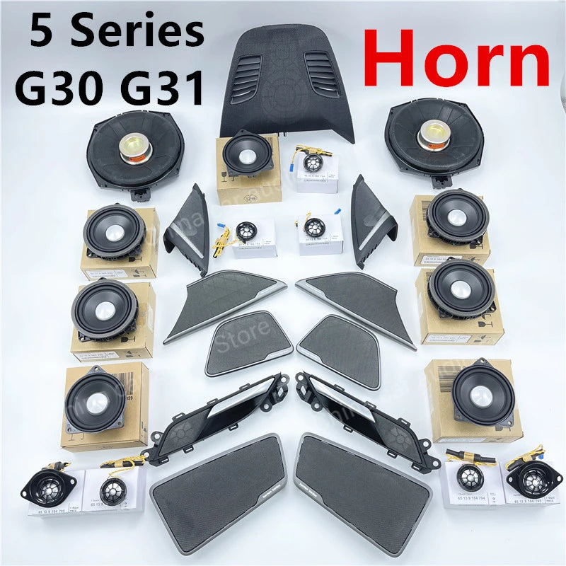 Car Tweeter Midrange Speakers Subwoofer For BMW G30 530i 5 Series High Quality loudspeaker Audio Cover Power Amplifier Bass kit