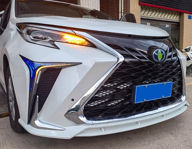 Top Ranking Body Kit Suitable for 21-22 Toyota SIENNA Modified Dream Version Front Bumper Grille Large Surround  Rear Bumper