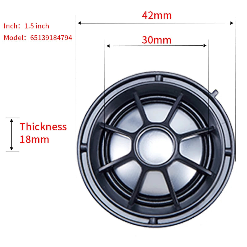 Car Rear Door Tweeter Cover For BMW F39 F20 F32 F45 F46 mini F54 F55 F56  F60 Series Treble Audio Speaker Loudspeaker Decoration