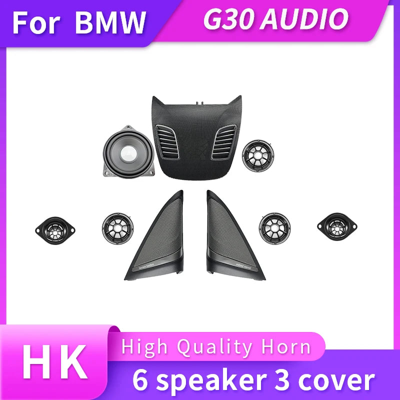 Car Speaker For BMW G30 G31 Plug and Play Cent Speaker Door Loudspeaker seat Subwoofer Upgrade Horn HK Cover Power DSP Amplifier