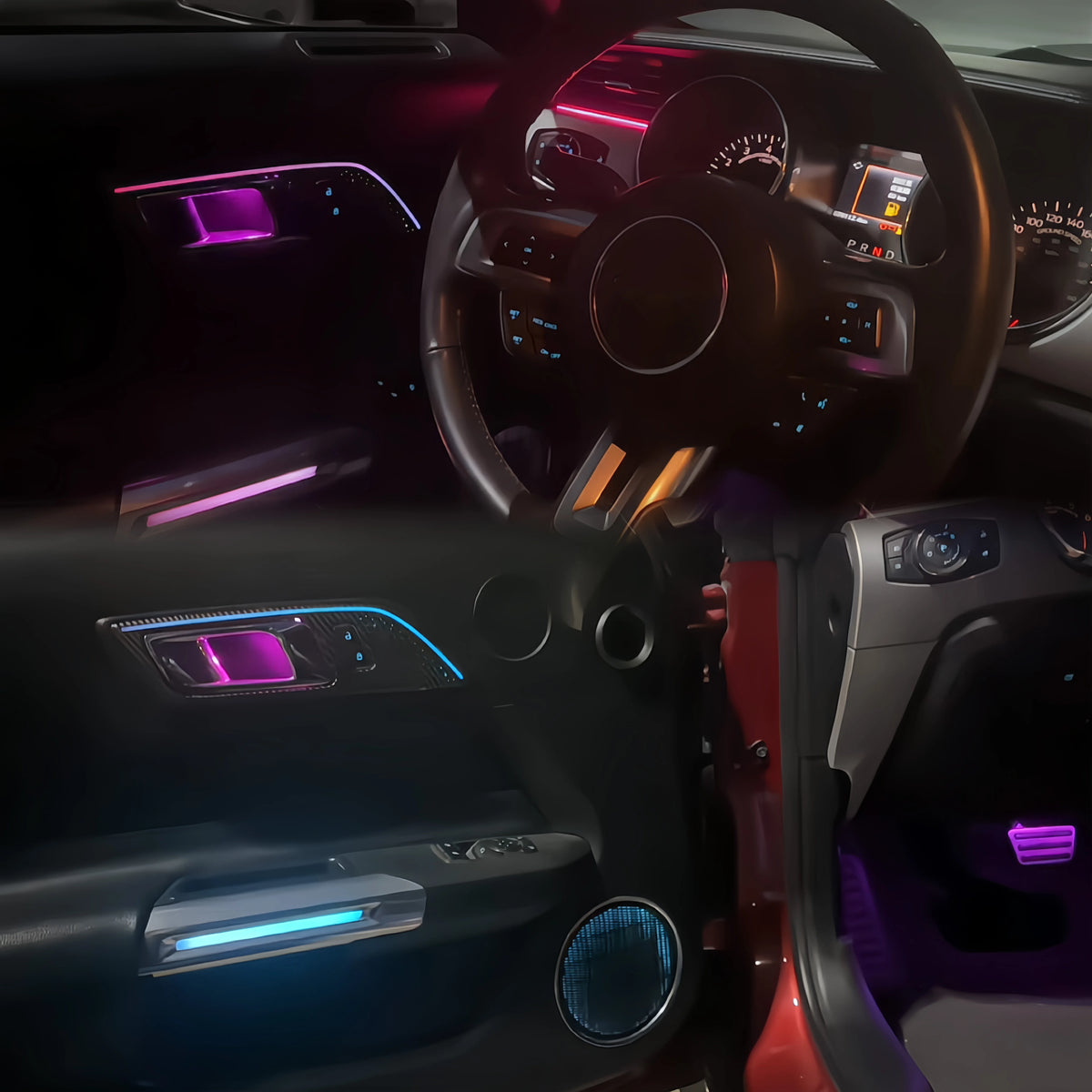 Upgrade Car Ambient Light for Ford Mustang 2012-2022 Car Interior 256 Colors Led  Light Car Accessories Interior Decoration