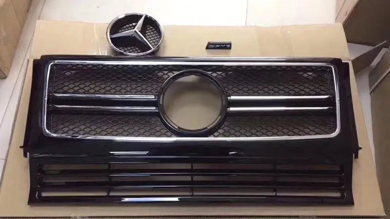 Runde ABS+PP Material Auto Parts for Mercedes-Benz G500 W463 Upgrade G63 Old to New Body Kit Front Bumper Grille Headlights