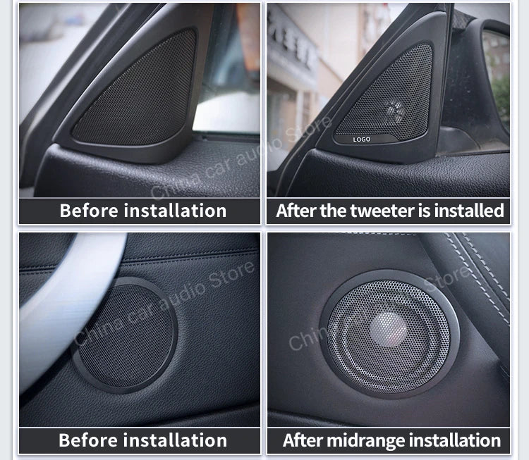 For BMW F32 F33 F36 4 Series Front Door Tweeter Cover Speakers Loudspeaker Horn Audio Modification Accessories Music Stereo