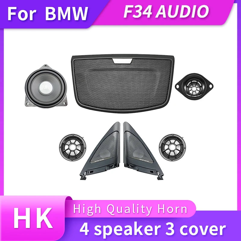 Car For BMW F34 3GT 3 Series Speaker Front Door Tweeter Music Modification Sticker Decoration Original Upgrade Cover Loudspeaker