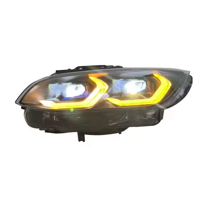 SJC New Design for BMW 3 Series for BMW E9X E92 M3 & E92 Coupe CSL Yellow/White Car Accessories Laser Style LED Headlights