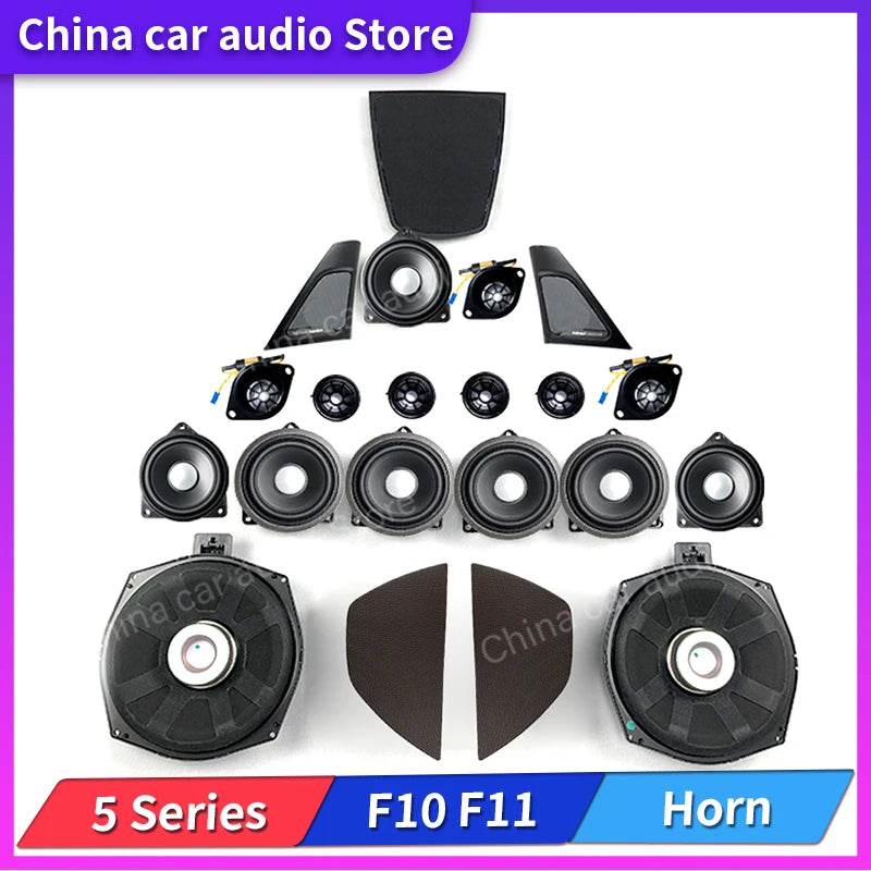 Car Front Door Tweeter Cover for BMW F10 F11 5 Series Trumpet Head Treble Audio Horn Frame Decoration Trim Speakers Loudspeaker