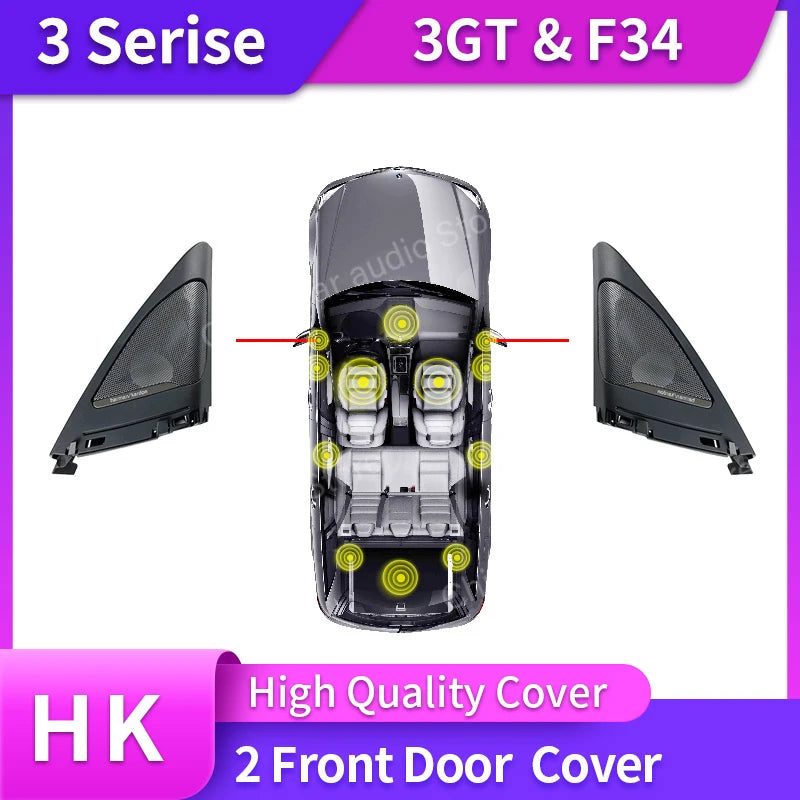 Car For BMW F34 GT 3 Series Original Horn loudspeaker Audio Cover Power Amplifier Bass Tweeter Midrange Speakers Subwoofer Kit