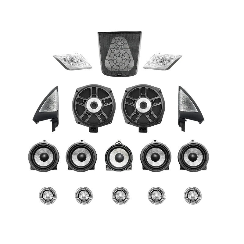 Luminous Speaker Cover for BMW X3, G01, 3 Series, X4 G02, G02, Door Panel, Tweeter, Subwoofer, LED Horns Speakers, High Quality