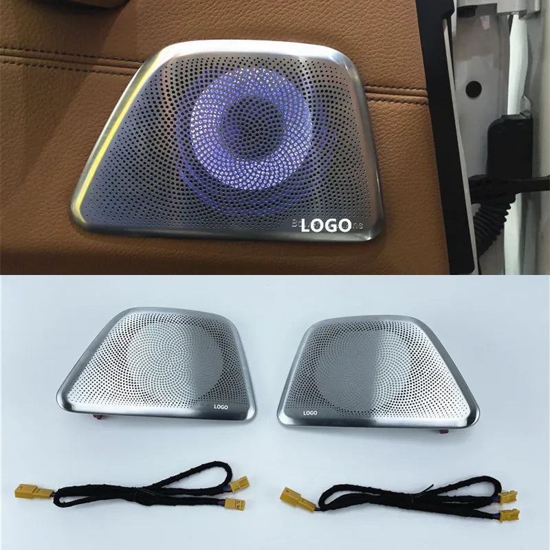 Car Luminous Speaker For BMW G30 G38 5 Series High Quality Night Vision Treble Tweeter Audio Trumpet  Horn 64 Colors LED Light