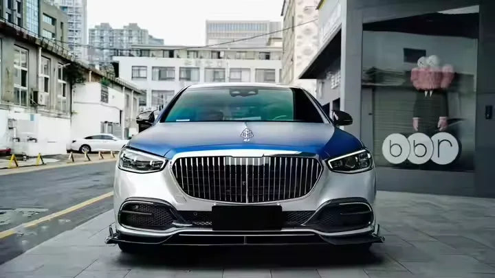Hot Sales Body Kits for Mercedes-Benz W223 Maybach Upgrade M Style Dry Carbon Fiber Body Kit With Front Rear Lip Side Skirts