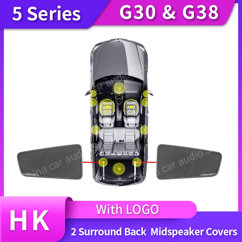 Car Tweeter Midrange Speakers Subwoofer For BMW G30 530i 5 Series High Quality loudspeaker Audio Cover Power Amplifier Bass kit