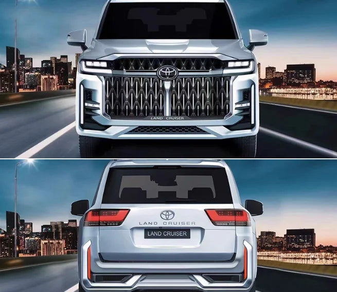 Suitable for 22-23 Toyota Land Cruiser LC300 Modified Surround Body Kit Front Bumper Grille Rear Bumper Bumper Tuning PP Auto
