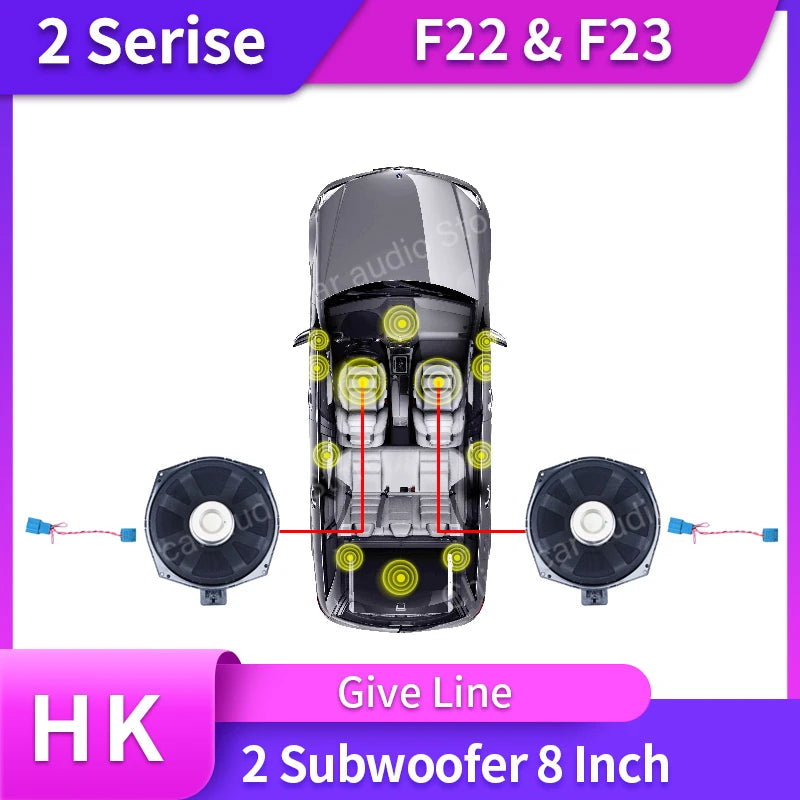 Car Tweeter Midrange Speakers Subwoofer For BMW F22 F23 2 Series 220i M225i M235i High Quality Horn loudspeaker Audio Cover Bass