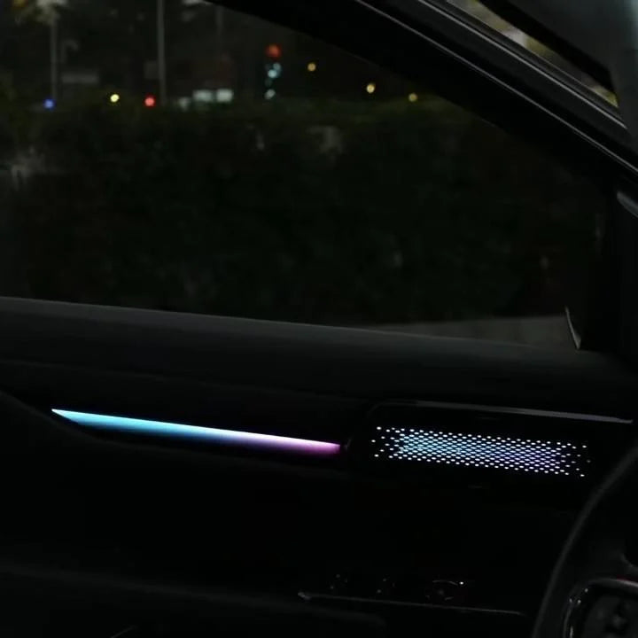 64 Colors APP Control Car Interior Ambient Light for Ford Ranger 2023-2024 Interior Decorative Lamp 21in1 for Car Upgrade