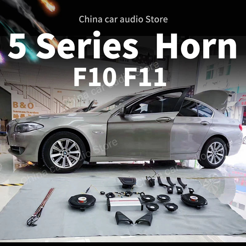 Car Front Door Tweeter Cover for BMW F10 F11 5 Series Trumpet Head Treble Audio Horn Frame Decoration Trim Speakers Loudspeaker