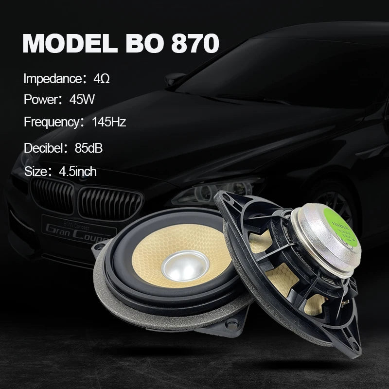 Center Dashboard Lifting Speakers for BMW F10 F11 5 Series Original BO Horn Audio, Luminous Cover Loudspeaker, Upgrade Music Kit