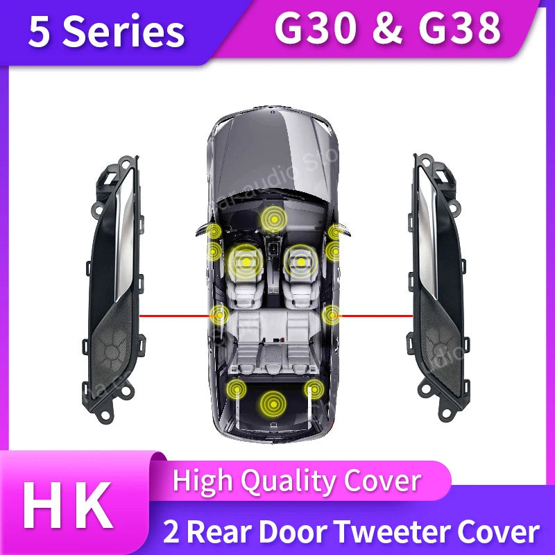 Car Tweeter Midrange Speakers Subwoofer For BMW G30 530i 5 Series High Quality loudspeaker Audio Cover Power Amplifier Bass kit