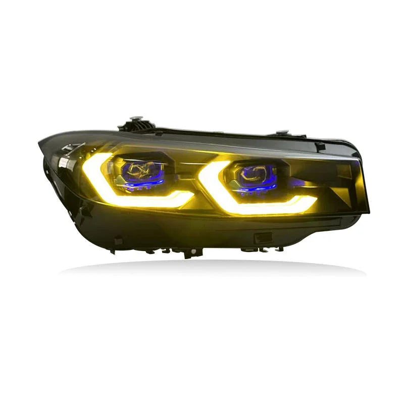SJC Auto LED Laser Headlights for BMW 3 Series G20 G28 2023-2025 Dual Color Front Lights Car Parts Head Lamp Plug and Play