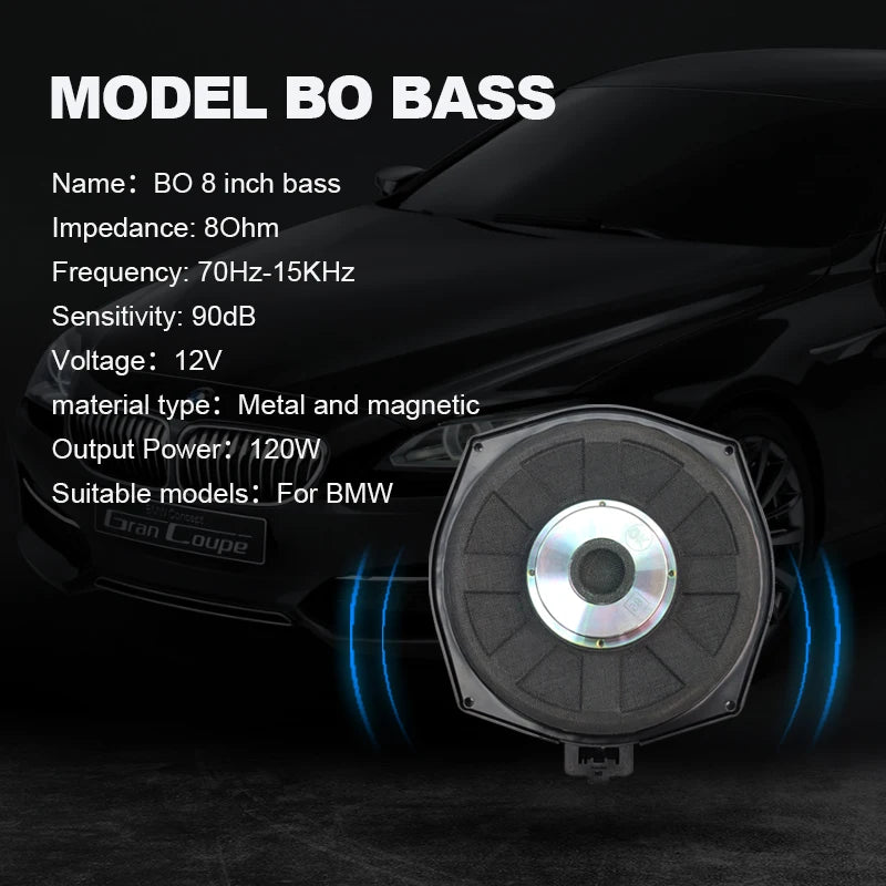 Center Dashboard Lifting Speakers for BMW F10 F11 5 Series Original BO Horn Audio, Luminous Cover Loudspeaker, Upgrade Music Kit