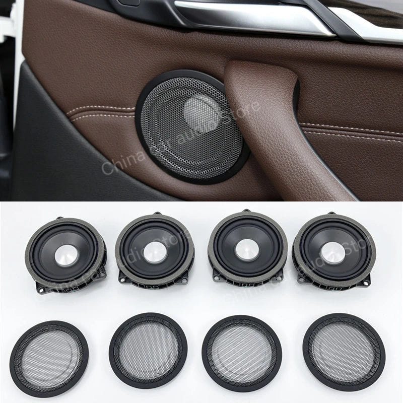 Car Front Rear Door Speaker Covers For BMW F30 F31 F32 F33 F34 F48 F36 F80 F39 X1 X2 3 GT 2 4 Series Mid High Range Audio Horns
