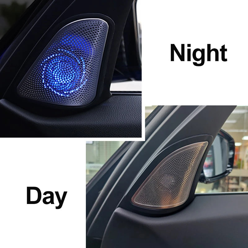 Car LED Speaker For BMW G20 3 Series Front Door Glow Tweeter Mid Luminous Night Light Trim Audio Speakers Horn Cover Accessories