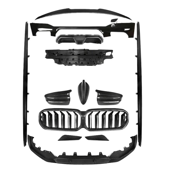 Runde Perfectly Adapts for BMW 5 Series G30 Upgraded and Modified MP Style Dry CF Body Kit Car Bumper Factory Direct Sales