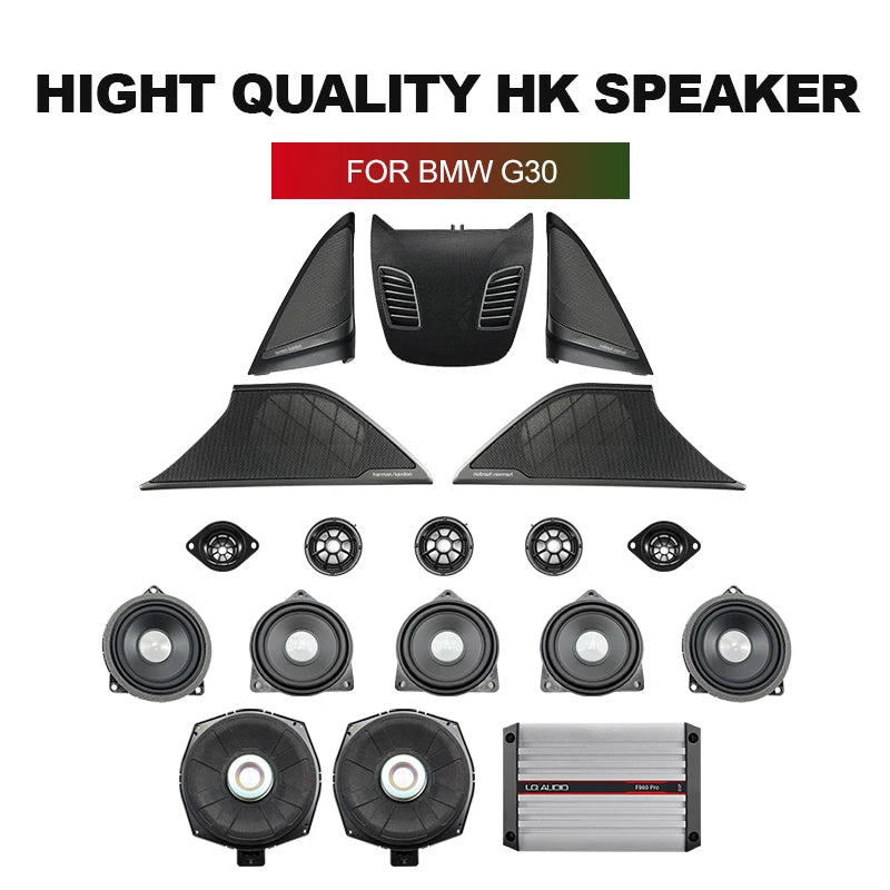 Car Speaker For BMW G30 G31 Plug and Play Cent Speaker Door Loudspeaker seat Subwoofer Upgrade Horn HK Cover Power DSP Amplifier