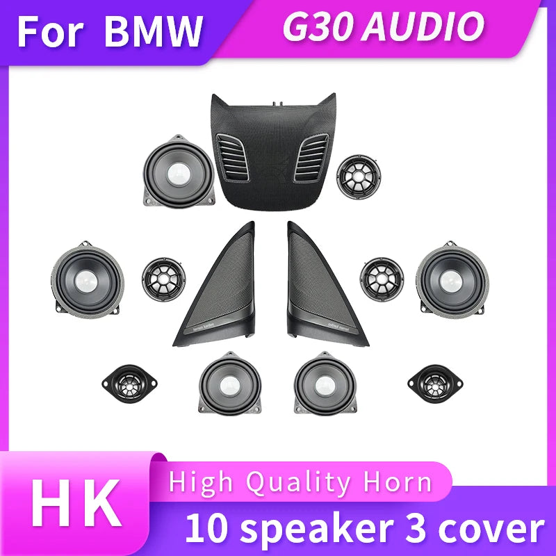 Car Speaker For BMW G30 G31 Plug and Play Cent Speaker Door Loudspeaker seat Subwoofer Upgrade Horn HK Cover Power DSP Amplifier