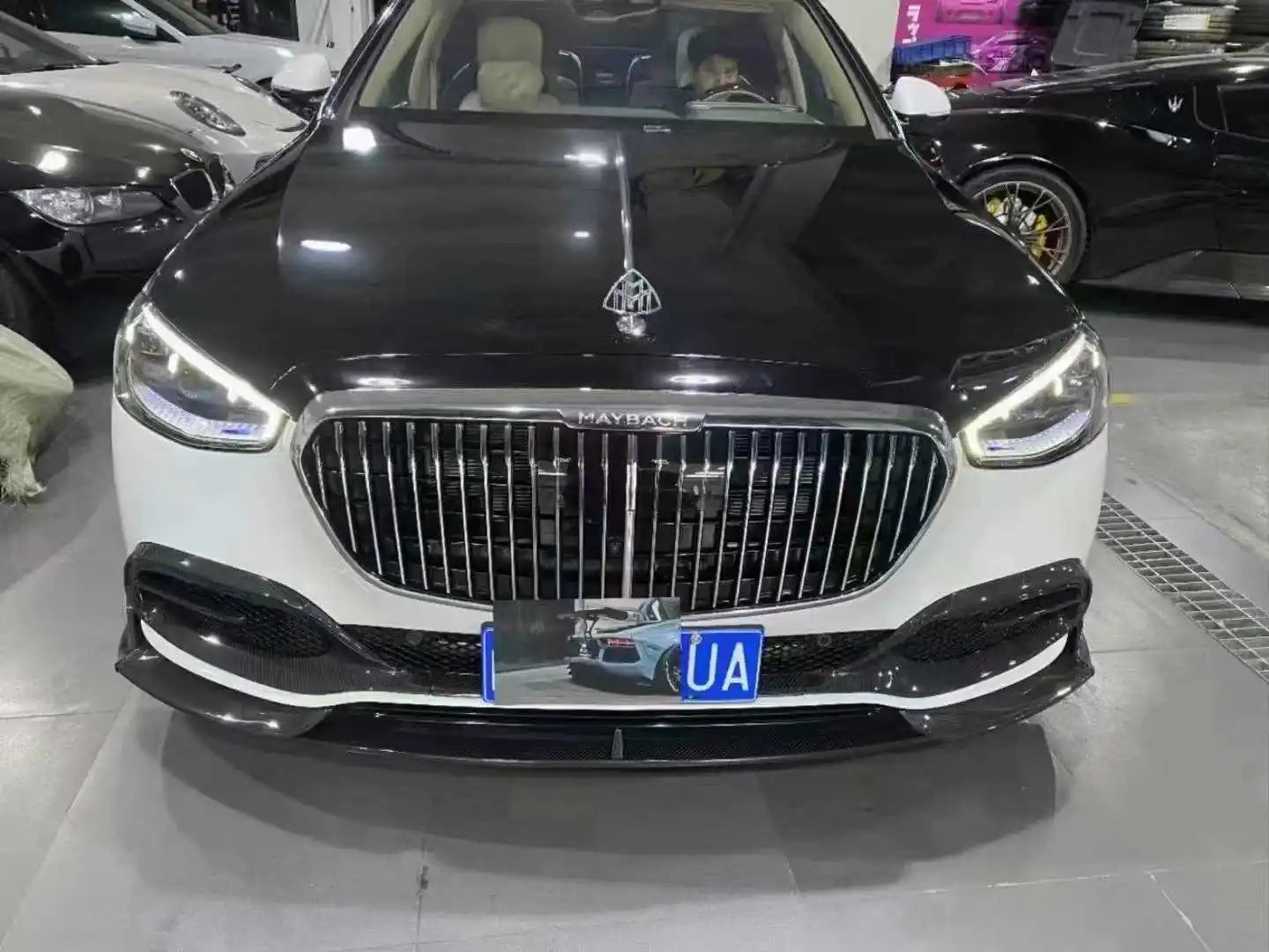 Hot Sales Body Kits for Mercedes-Benz W223 Maybach Upgrade M Style Dry Carbon Fiber Body Kit With Front Rear Lip Side Skirts