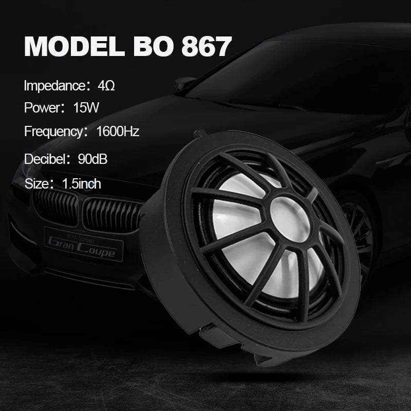 Center Dashboard Lifting Speakers for BMW F10 F11 5 Series Original BO Horn Audio, Luminous Cover Loudspeaker, Upgrade Music Kit