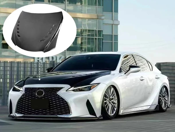 High Quality Hood for Lexus IS250 300 350 500 21-25 Upgade Carbon Fiber Bonnet Hood Engine Cover Front Hood Tuning Front Cover