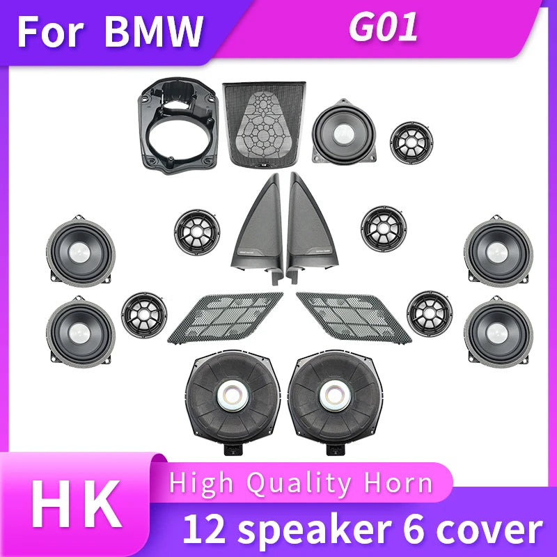 Speaker Cover Car For BMW NEW X3 G01 Speakers Music Sound Horn High Frequency HiFi Tweeter Midrange In The Car 8 Inch Subwoofer